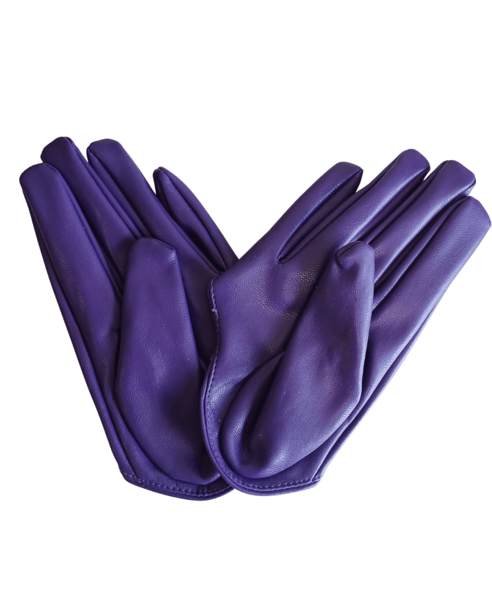 Womens Half Palm Gloves - PU - Julie Herbert Millinery