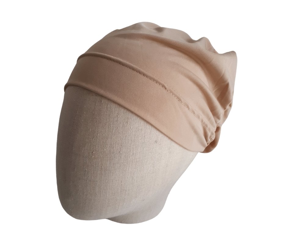 Caramel - beige ladies turban hat - Julie Herbert Millinery ladies turban hat