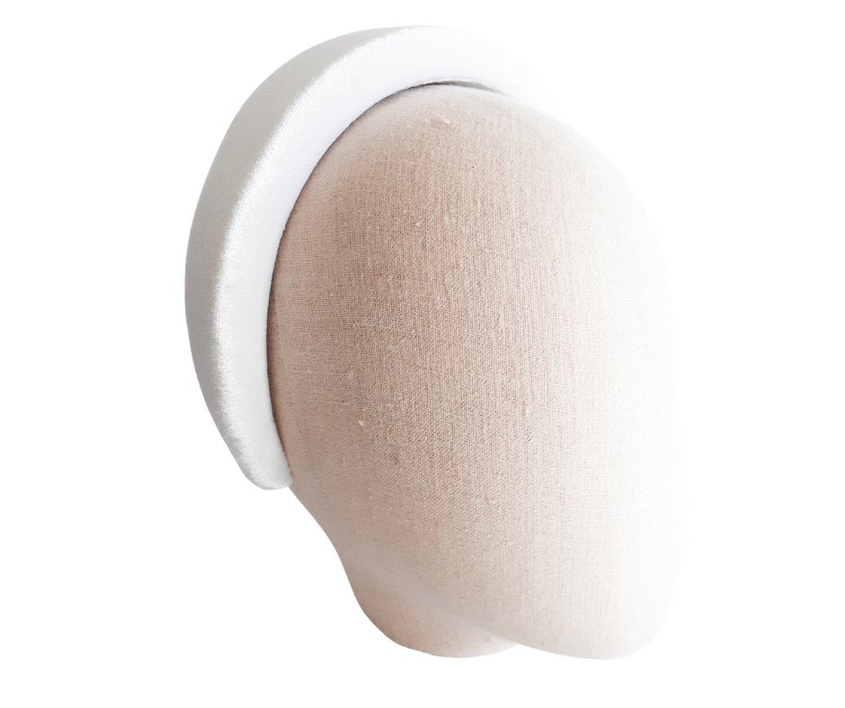 Ladies Velvet Padded Headbands - Julie Herbert Millinery padded headband