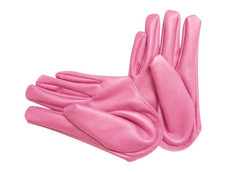 Women's leather half palm gloves clearance