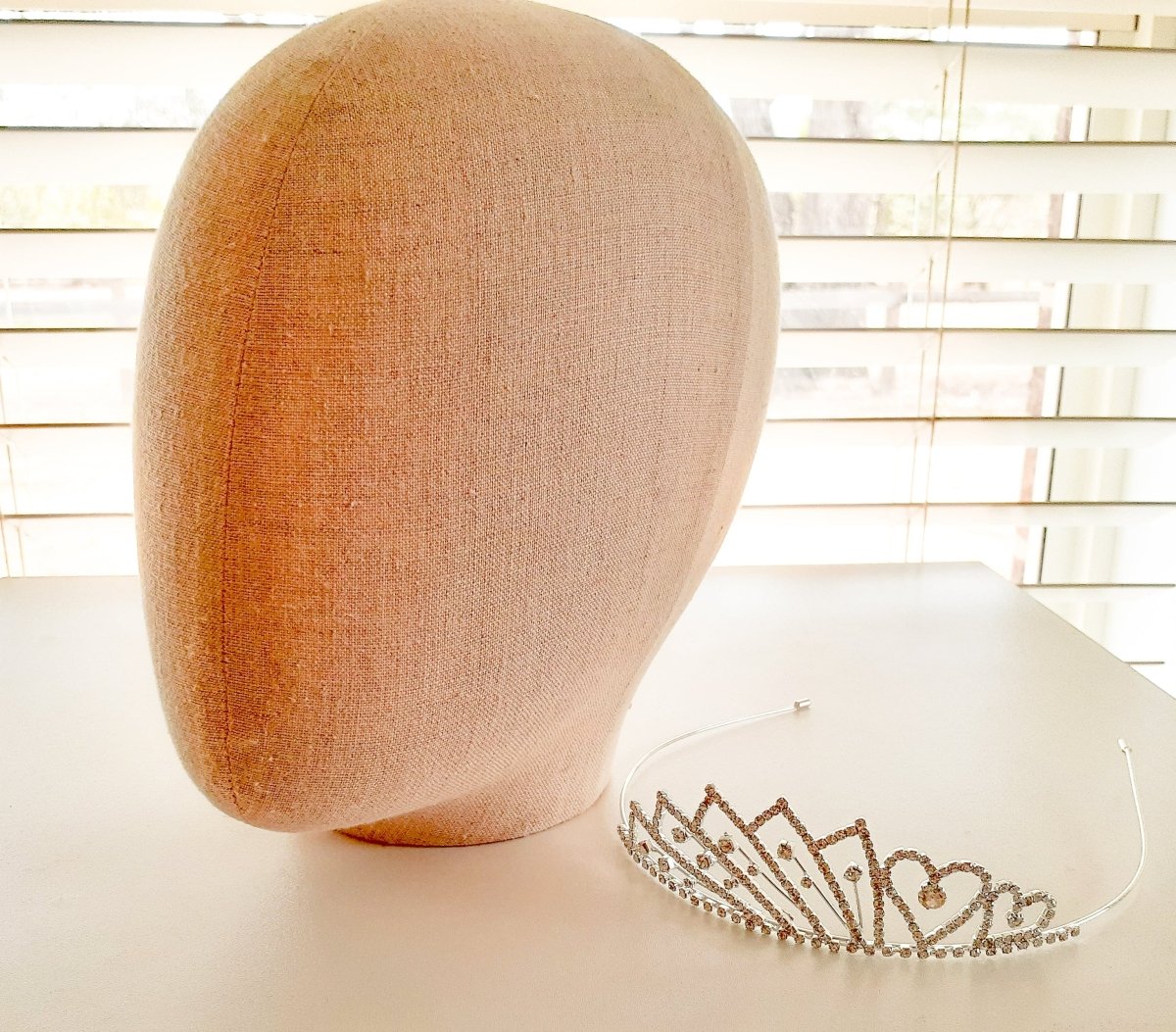 Silver Rhinestone Tiara - Julie Herbert Millinery