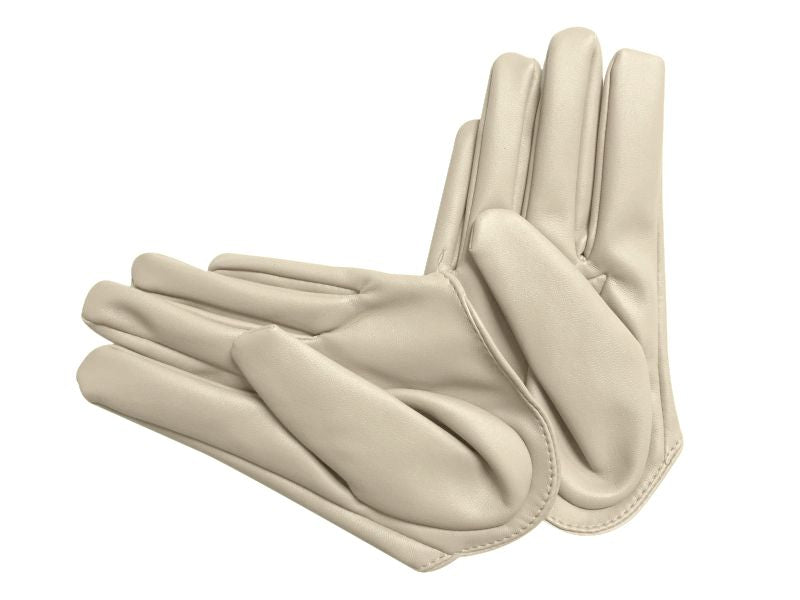 Womens Half Palm Gloves - PU - Julie Herbert Millinery