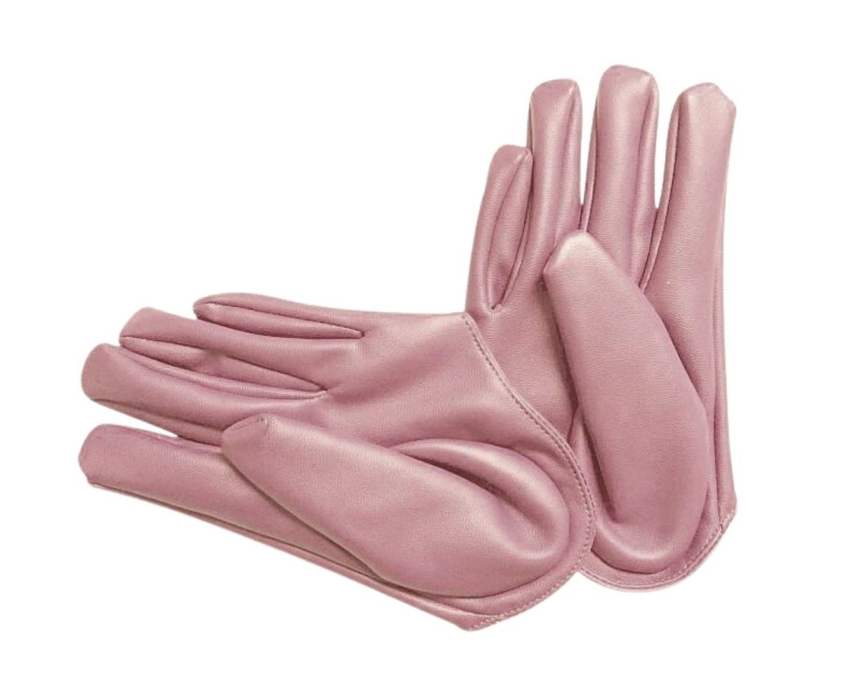 Womens Half Palm Gloves - PU - Julie Herbert Millinery
