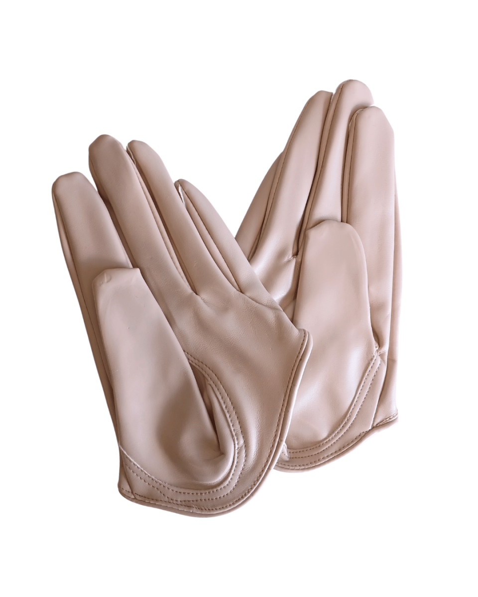 Womens Half Palm Gloves - PU - Julie Herbert Millinery