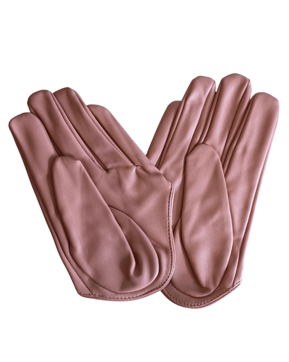 Womens Half Palm Gloves - PU - Julie Herbert Millinery