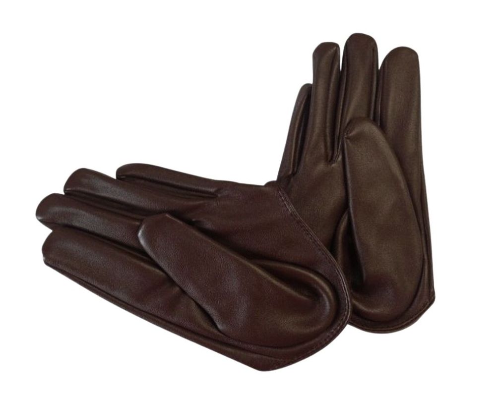 Womens Half Palm Gloves - PU - Julie Herbert Millinery