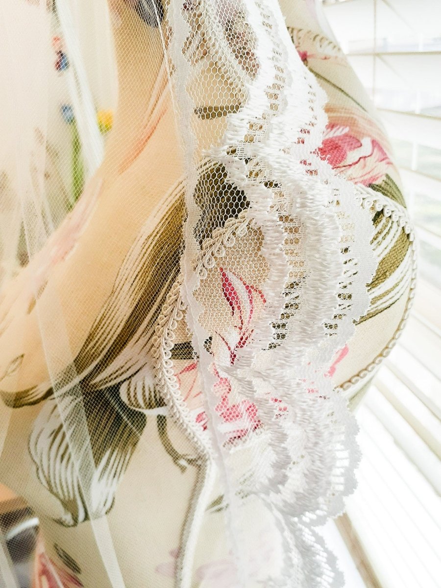 Ladies 45" Fingertip 1 Tier White Lace Tulle Bridal Veil - Julie Herbert Millinery